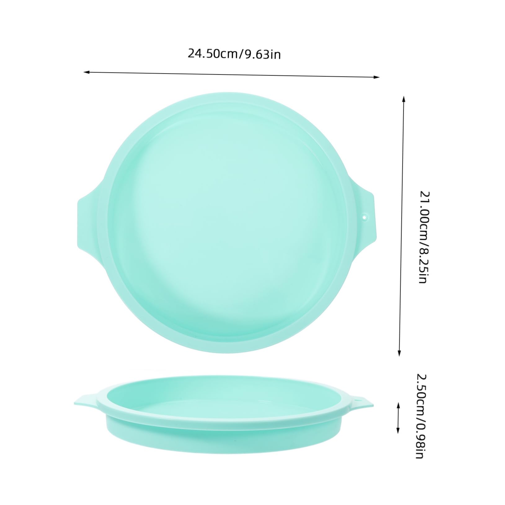 DECHOUS Round Silicone Cake Mold Baking Pan Non-stick for Cake Pizza Brownies Random Style