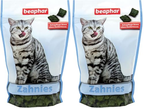 Beaphar Zahnies - Für Katzen - Fördert die Zahnhygiene - Katzensnack - 2er Pack (1 x 150 g)