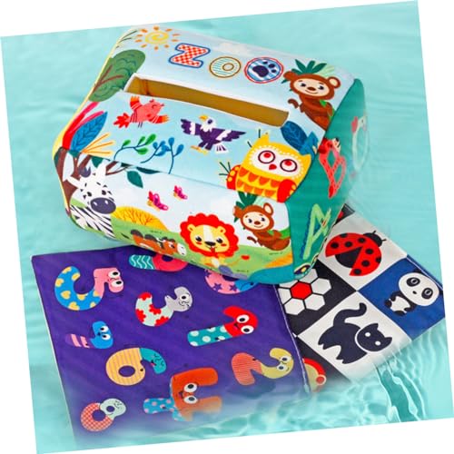TOYANDONA 1 Conjunto Caixa De Tecido Brinquedo Toalhas De Papel Brinquedos Brinquedo Montessori Brin