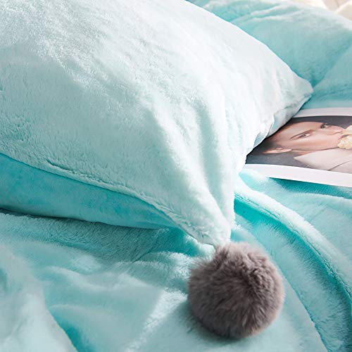 Housse de couette double avec drap-housse ensemble de literie gris - 3