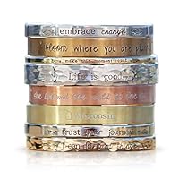 Algopix Similar Product 13 - Personalized Cuff Bracelet 58 long