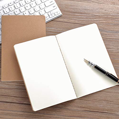 12 Pack Notebook Journals For Travelers, Students And Office, Writing Sketchbook Memo Diary Subject Notebooks Planner With Blank Paper, 60 Pages, 30 Sheets, 8.3X5.5 Inch, A5 Size, Travel Journal Set #TOP3