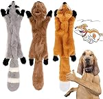 3 Pack chien squeaky Jouets de Chew Pas de jouets de chien farcissant Jouets pour chien animal en peluche pour petit chien moyen