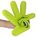 Oven Mitts Silicone Smoker Heat Resistant BBQ Grilling Gloves Safe Handling of Hot Food, Pots and Pans for Cooking Baking Meat Handling Barbecue Potholder-Green