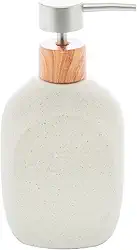 LYOR - Porta Sabonete Líquido de Cerâmica Granilite Bath Branco 430ml
