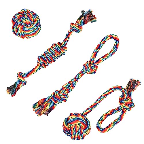 Depets 4PCS Dog Rope Chew Toys