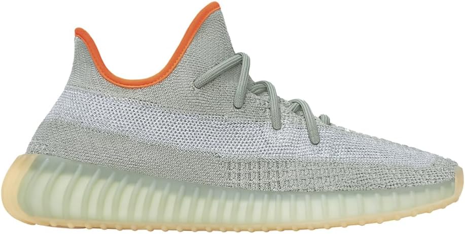 Yeezy Boost 350 V2 グレー/オレンジ Amazon | adidas メンズ Yeezy Boost 350 V2 シューズ, デザートセージ