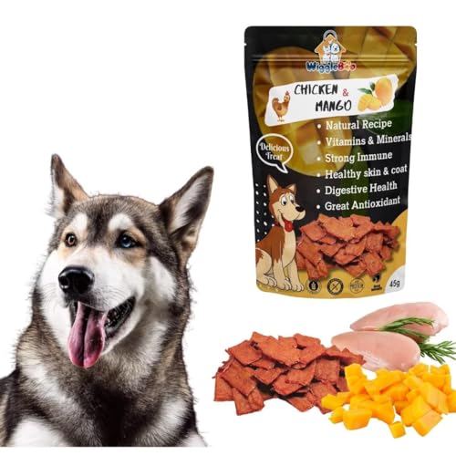Image of Chicken & Mango Dog Treat | Protein Rich | Fiber Rich | Crunchy Healthy Snacks | Training Treat | 45gm