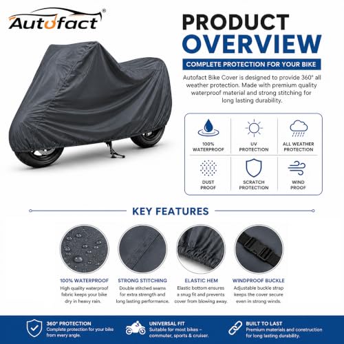 Image of Autofact Joy e-Bike Wolf+ Scooty Cover | 100% Waterproof Cover