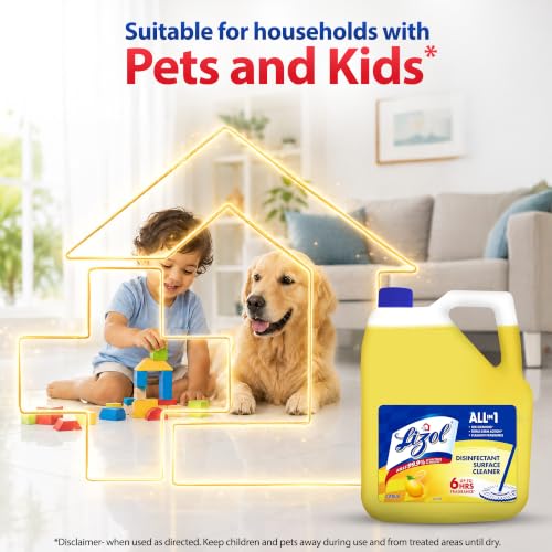Lizol Disinfectant Floor Cleaner, Citrus - 5 Litre - Image 7
