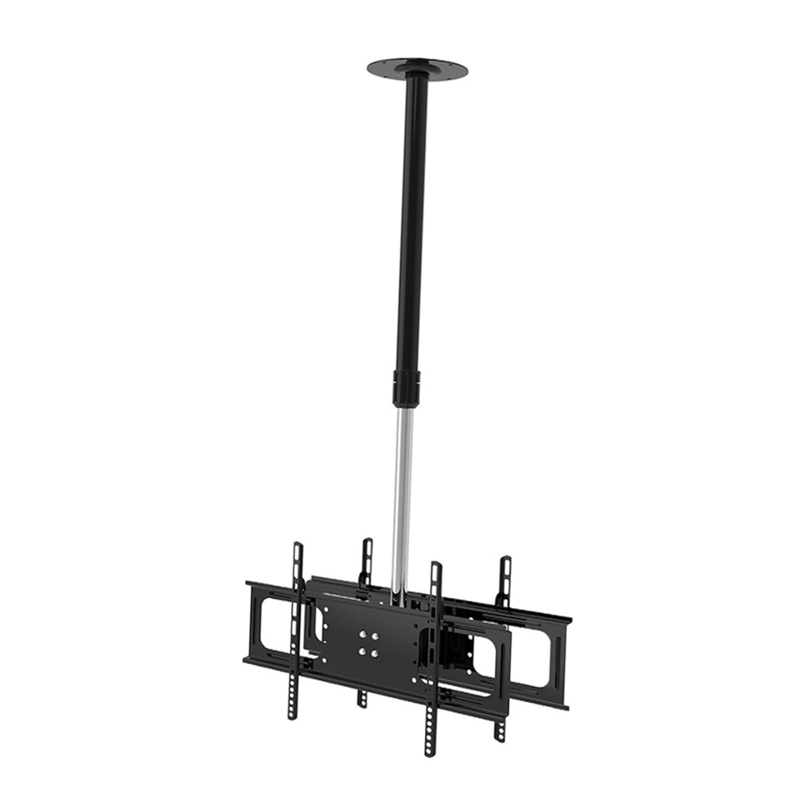 HPTHLY Adjustable Ceiling Tv Mount Bracket - Double Sided Ceiling Tv Mount Bracket Tilt And Rotatable Tv Stand Fits 32-70 Inch Tvs Tv Mount Height Adjustment Up And,