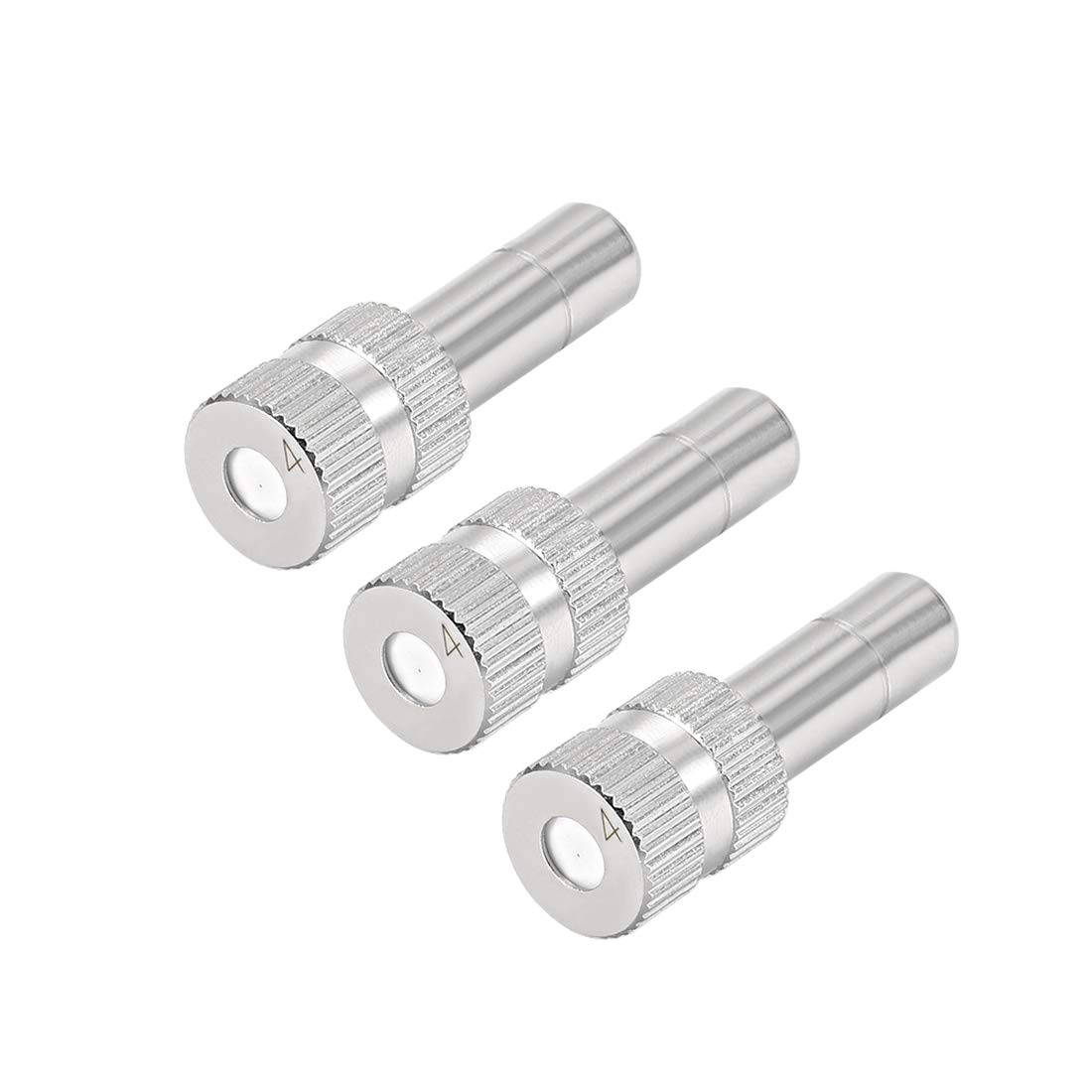 Sprühdüse aus Messing, 0,4 mm (0,016 Zoll) Öffnung für 6-mm-Schnellkupplung, 3 Stück