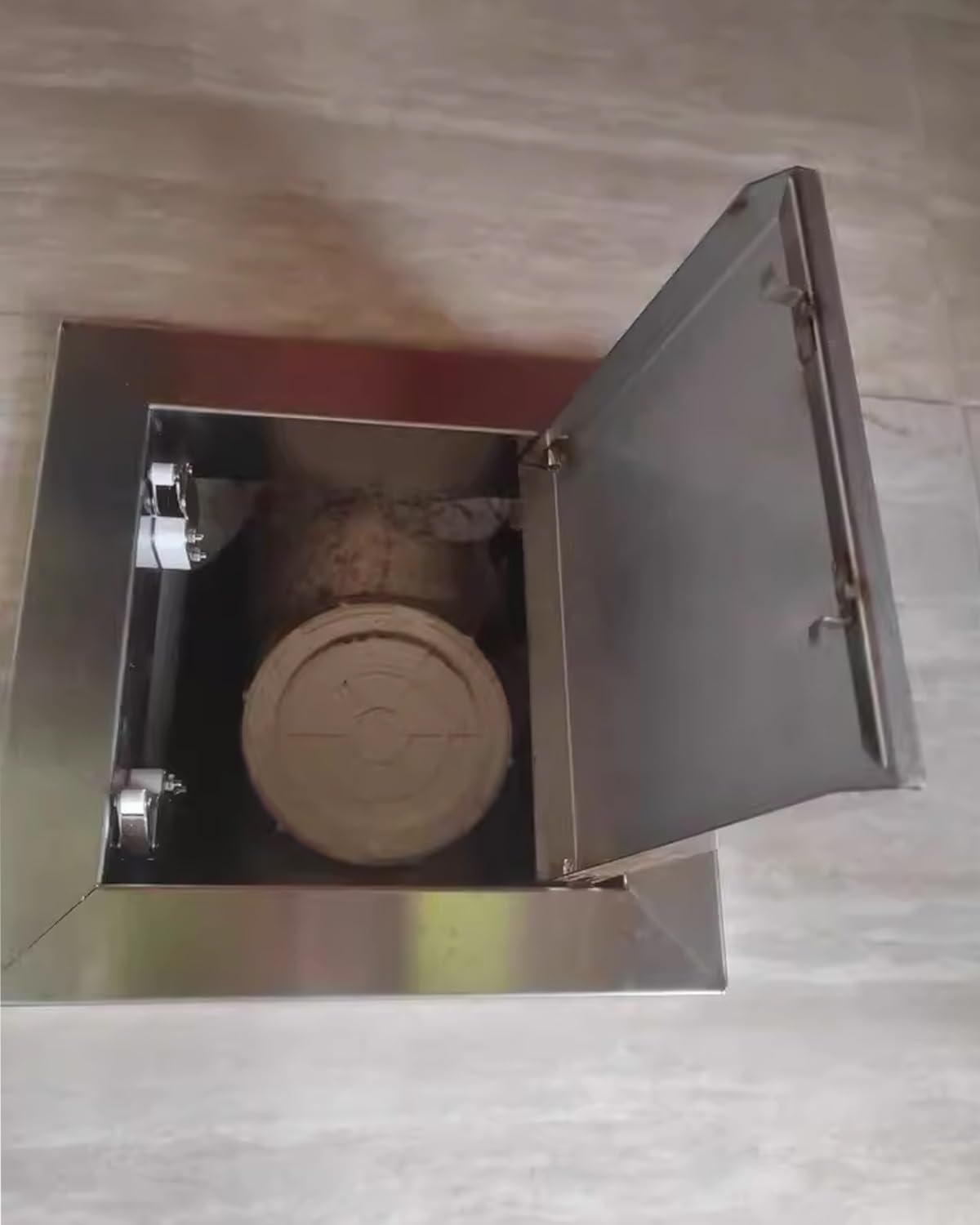 Elitix Floor Access Panel That Accepts Flooring On Top, Metal Plumbing Inspection Hatch 4 6 8 14 16 20 Inch, Network Wall Hole Cover for Shower Valve(330x330mm/13.2x13.2in)