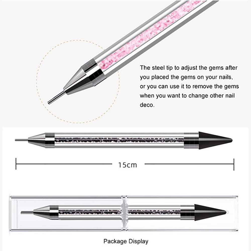 D.B.Z. ® Rhinestone Picker Tool, Dual-Ended Diamond Painting Wax Pencil Gems Crystals Picker Pen Nail Art DIY Decoration Tool 1