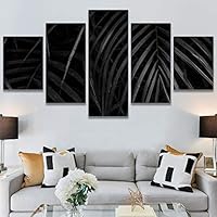 SIGNWIN 5 Panel Canvas Wall Art Organic Arrangement Modern Artwork for Home Decorations Ready to Hang - 60