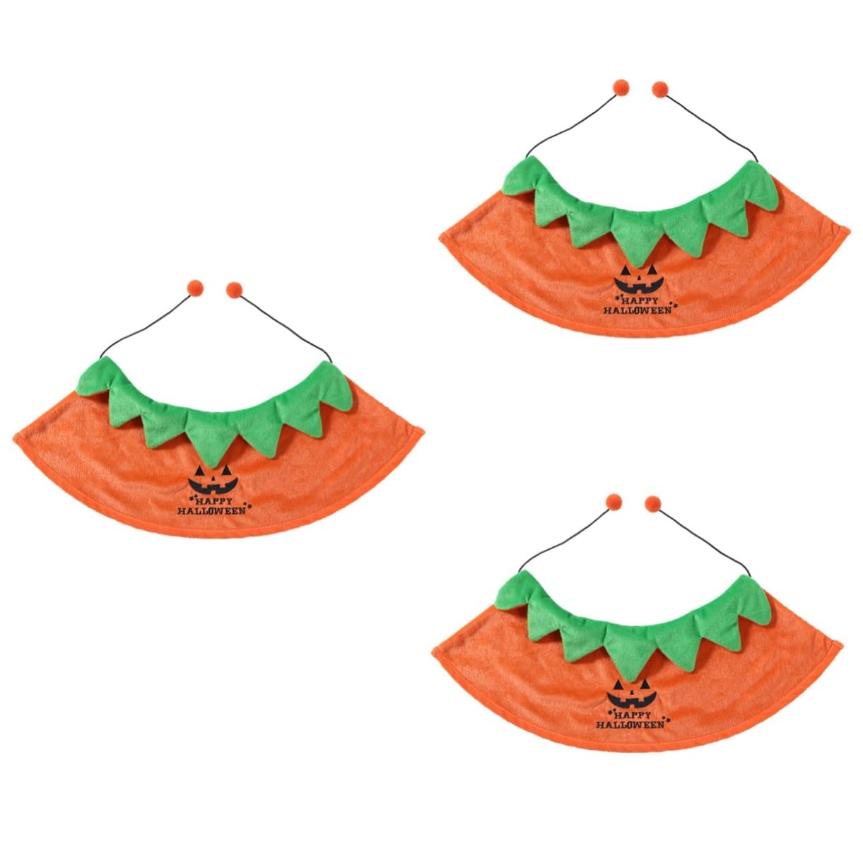 POPETPOP 3Pcs Accessori Per Il Cani Cartoni Animati Decorazione Regali Cat Cape Festival Orange Abbigliamento Decorazioni Divertente Pet Gattino Gatti Doppio Mantello Partito