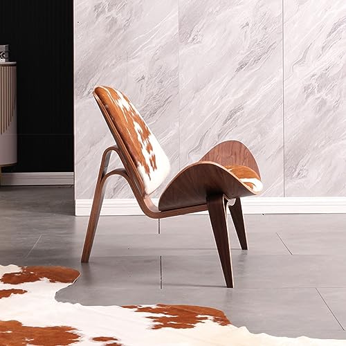 Sillón clásico marrón de madera para salón miniatura 5