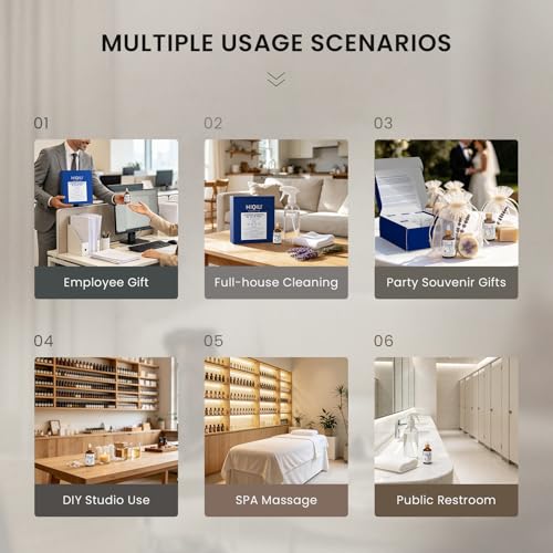 Image of HIQILI Lavender Essential Oil Set, Bulk Wholesale for Business | Hotels Salons & Studios, Calming Scent Promotes Relaxation & Sleep, Holiday Gifts Craft Making & Home Use -1 fl oz (12 Pack)