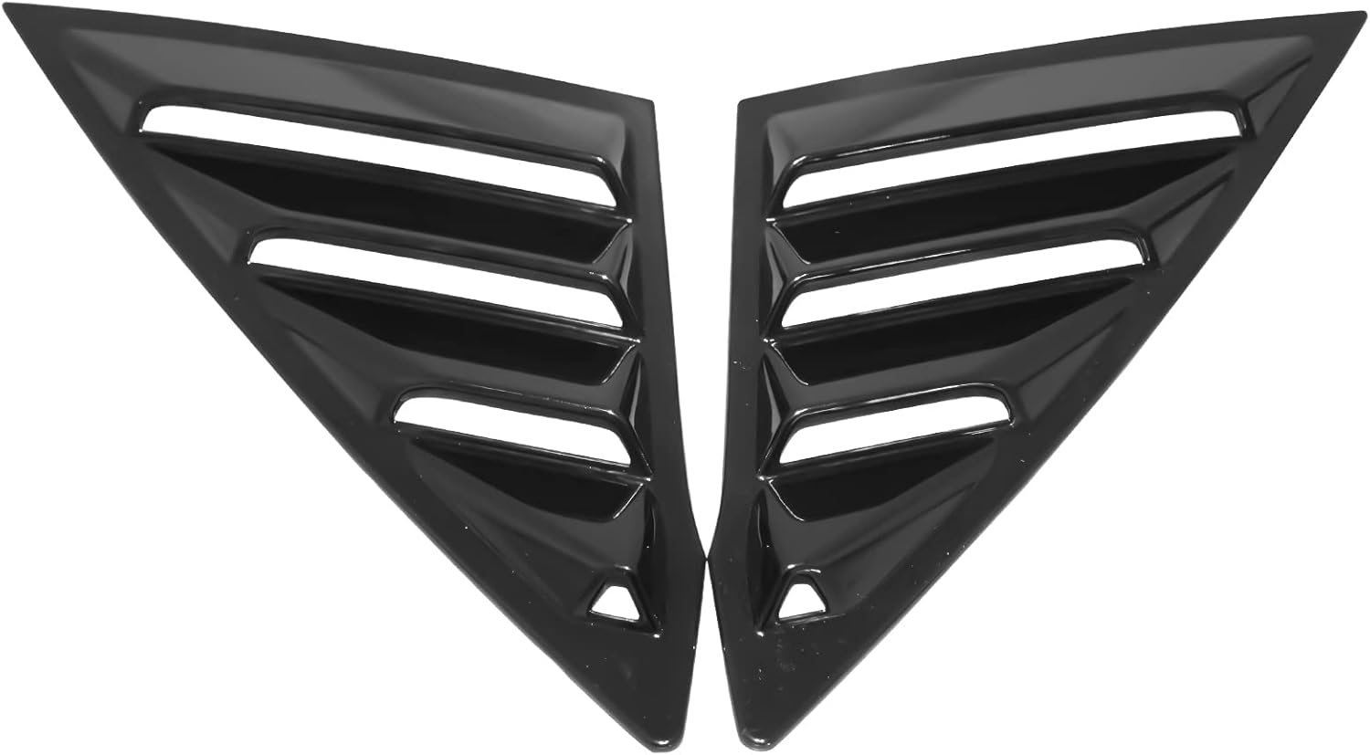 IKON MOTORSPORTS Rear Window Louver Compatible with 2022-2026 Honda Civic 11th Gen Sedan, IKON Style Polycarbonate PC #B619M Skyride Blue Metallic Back Windshield Sun Shade Cover Vent 2PCS