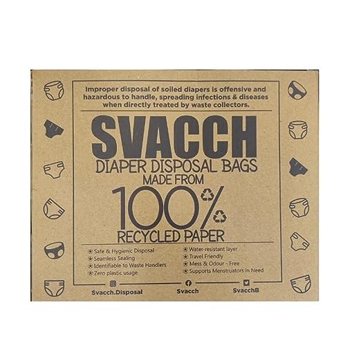 SVACCH Diaper Disposal Bag For Dispose Baby Diapers (Pack of 50