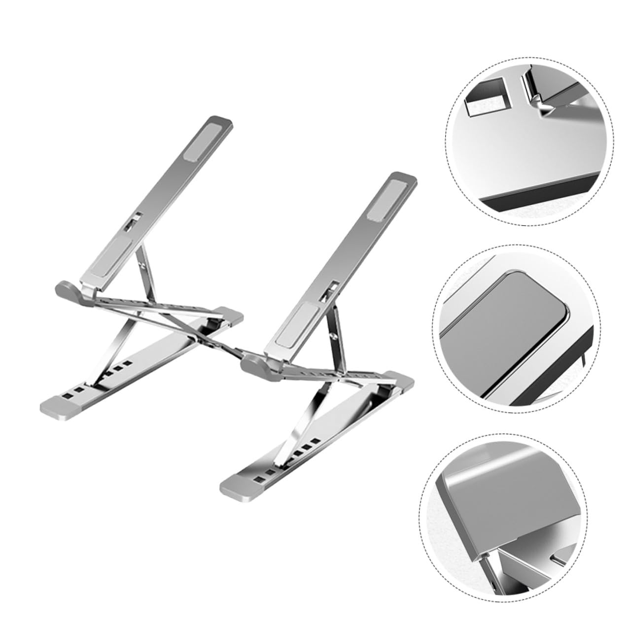 Soporte Portátil para Ordenador Base de Aluminio para Disipación de Soporte Plegable y Resistente para Laptops Compatible con Macbook y
