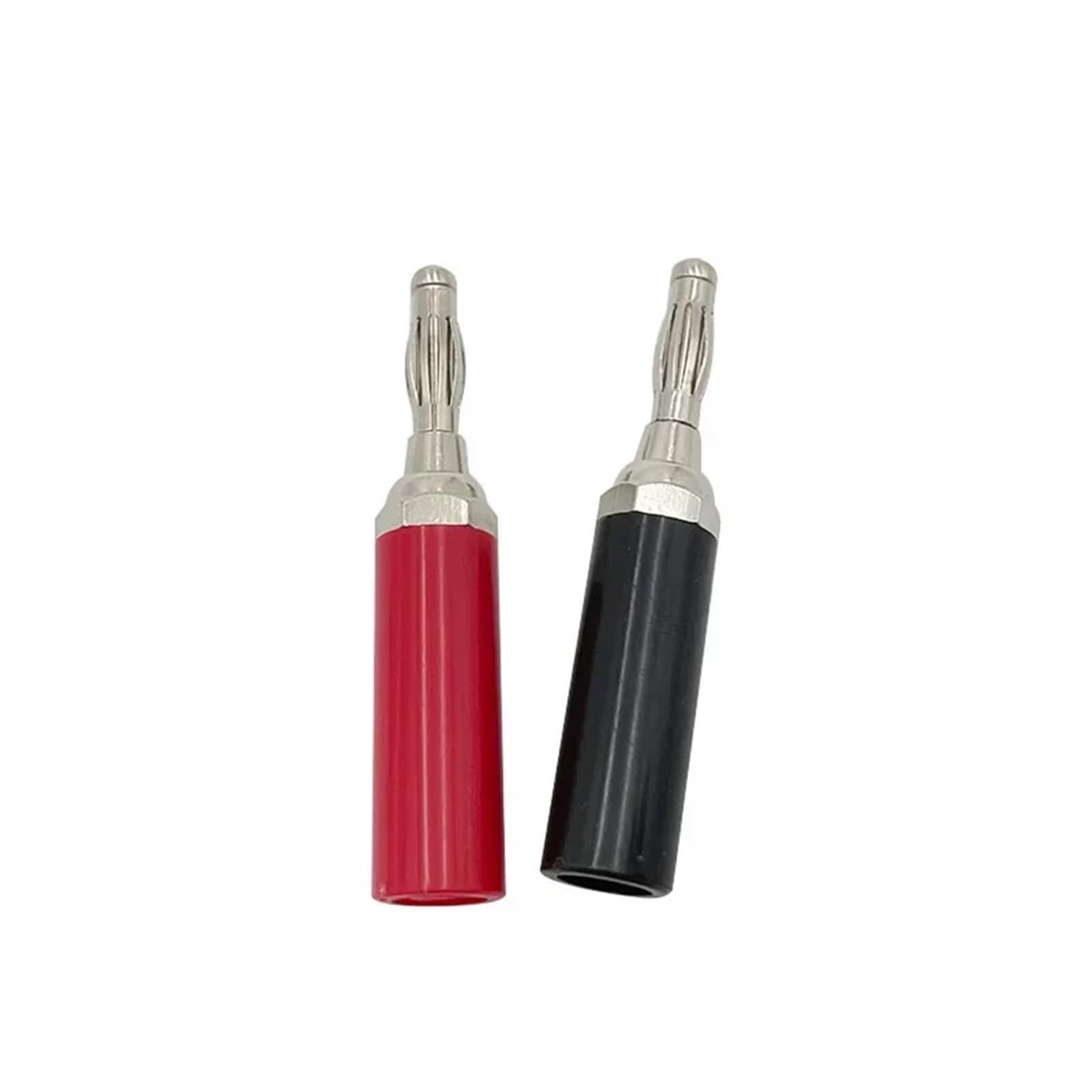 20/80/200 szt. 4 mm Kabel adaptera kabla audio Złącze głośnika Nikl/chromowanie terminal jack audio bananowy(5 Red 5 Black)