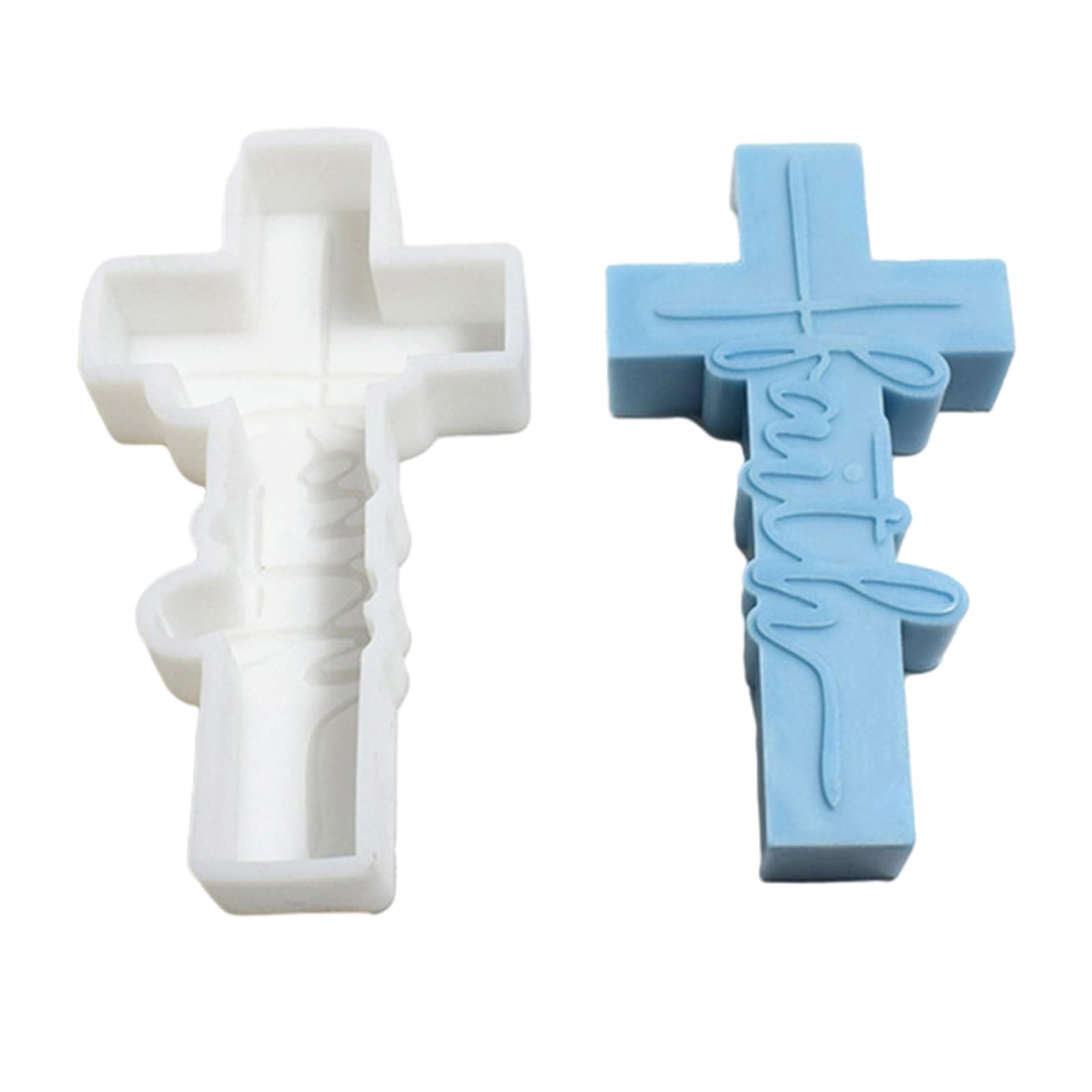 Fancy Kreuz Form Für Schokolade/Seife – PETG Kunststoff, 7,6 X 5,1 X 2,5 Cm, Made In USA