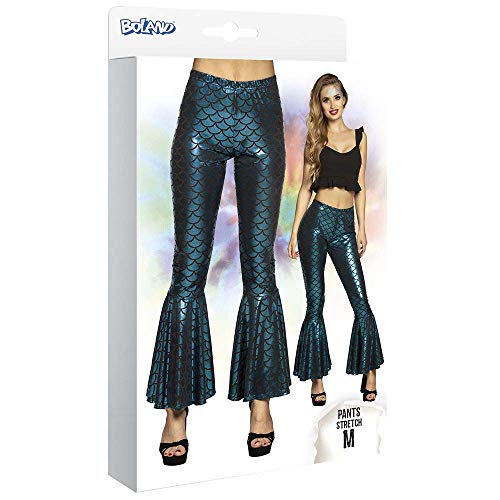 Boland 01540 - Disfraz de Sirena, Talla M, Leggings, cómodos de Llevar, elásticos, Escamas, Estampado del Mundo Submarino, Fiesta temática, Carnaval