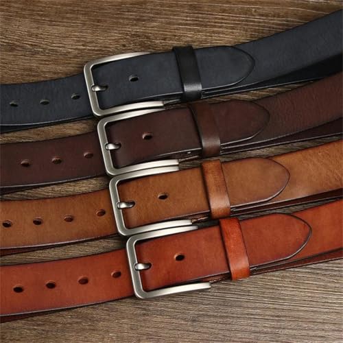 Men's cowhide pin buckle casual business belt2