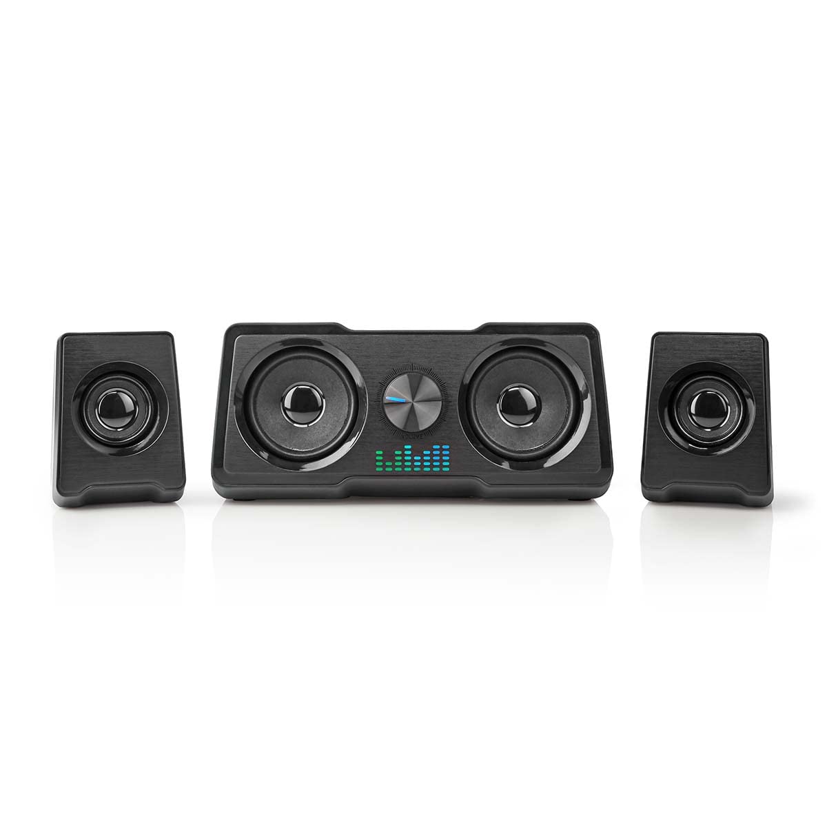 NEDIS Altoparlante per gaming | Canali degli altoparlanti: 2.2 | Alimentazione a USB | 3,5 mm maschio | 48 W | LED | Controllo del Volume