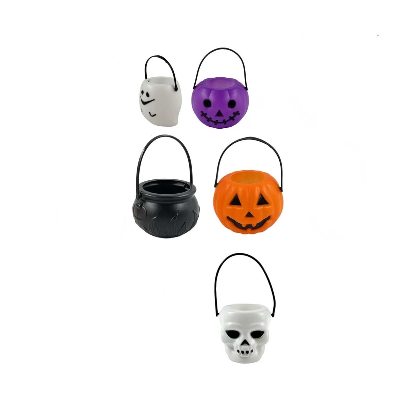 SZAJDSNMURB Halloween Candy Bucket, Pumpkin Ghost Trick or Treat Bag
