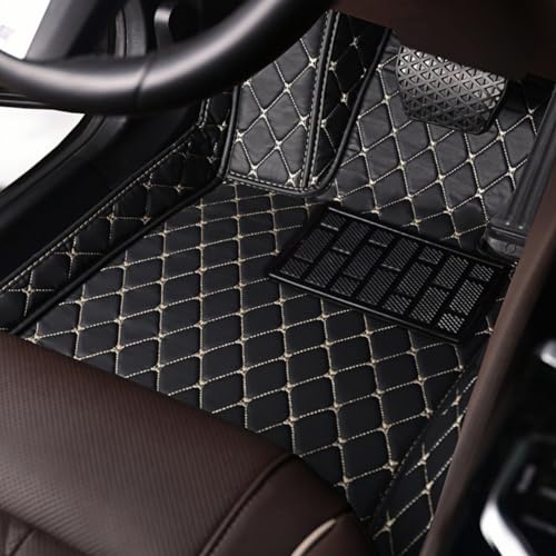 eirnghn Alfombrillas de Coche para Benz G Class(4door) 2019-2023, Juego de Alfombrillas de Moqueta a Medida, E-Black and Beige-Left Rudder