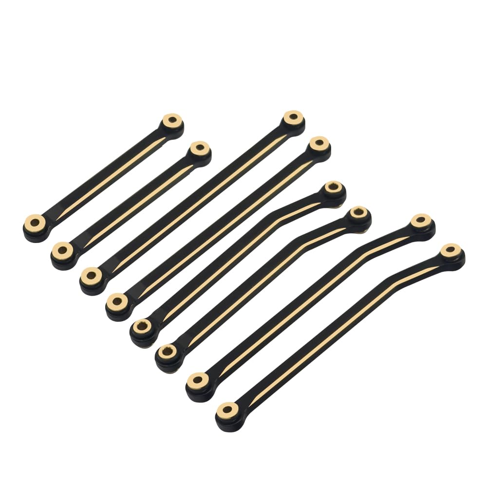 Coating Brass High Clearance Chassis Links Black for Redcat Ascent-18 Rc Car Upgrade Parts Crawler Accessories 1/18