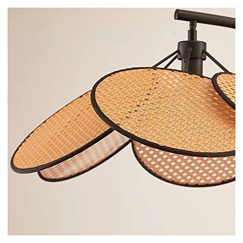Lámpara de pie para sala de estar que ahorra espacio junto al sofá en color marrón 5