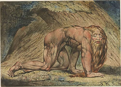 Poster Toile William Blake Nabuchodonosor - Habillez vos Murs Vides Salon 60x90cm