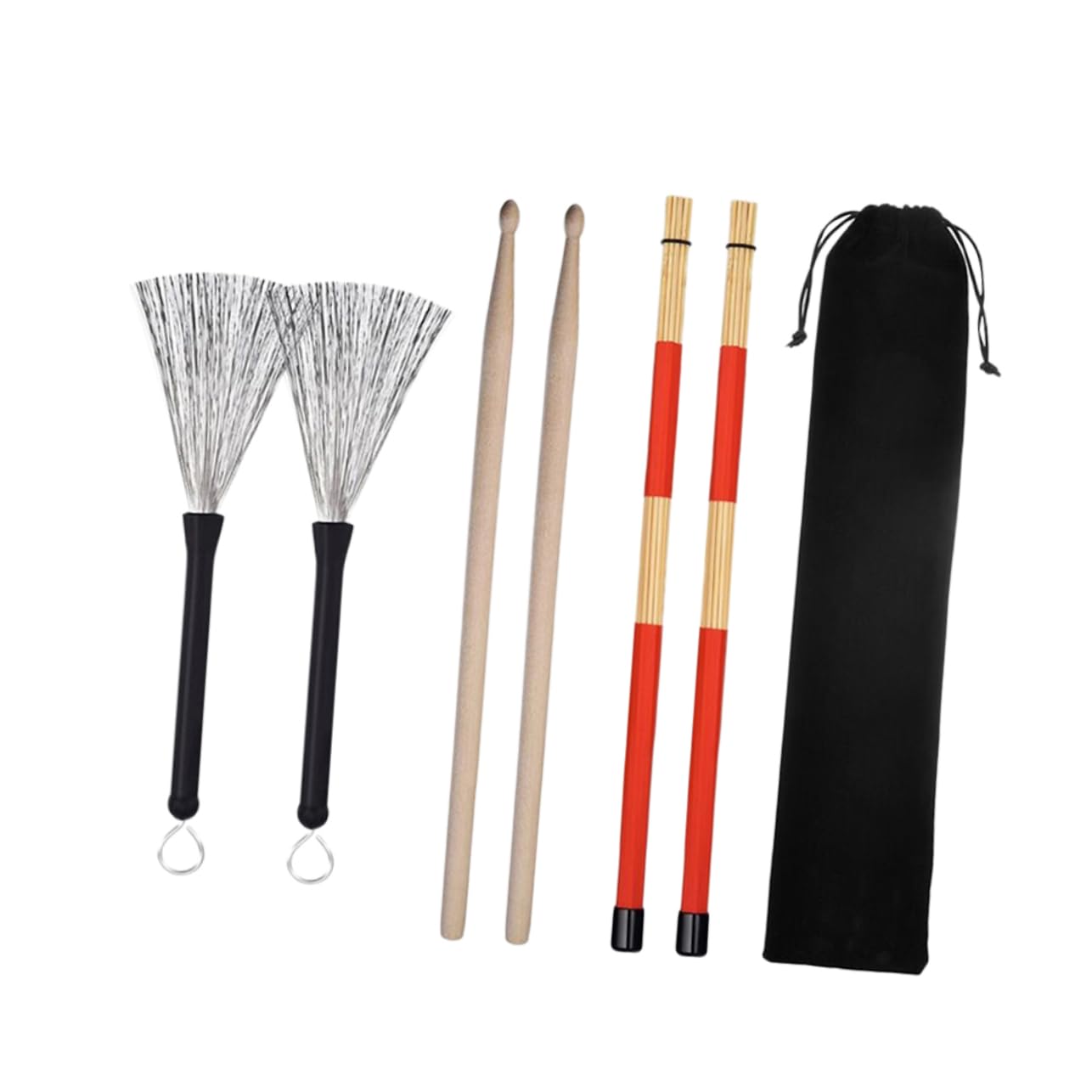 BESTonZON 100 Sets Quick Assembly Drum Brush Accessories for Supermarket Office Restaurant Store Tag Display Stand