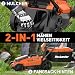 Maxlander 33 cm Akku Rasenmäher bis 400 m² mit Mulchfunktion