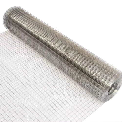 Odporna na gryzonie ocynkowana siatka druciana – średnica otworu 10 mm, tkanina sprzętowa ze stali nierdzewnej do szczelin domowych i ogrodowych, 1 x 9 m rozwiązanie barierowe dla gryzoni