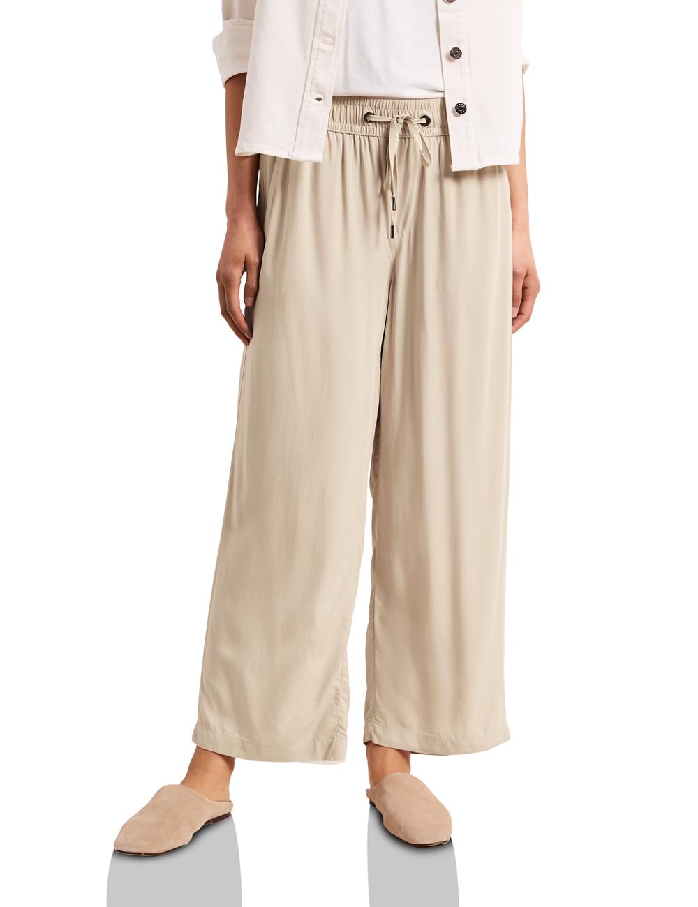 Street One Wide Leg Hose Cobble Stone 44