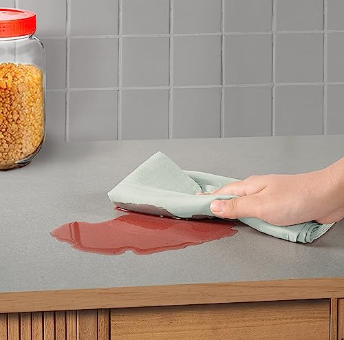 Lane Linen Flour Sack Tea Towels Set For Kitchen, Premium Kitchen Towels For Cleaning, Dusting Cloth, Cloth For Bread Box, Pure Tencel Hand Towel, Light Towels For Dish Drying – 4 Pack – Mineral Green #TOP4