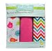 Babyville Boutique 35282 3 Count PUL Fabric, Little Birds, Chevrons and Pink Solid