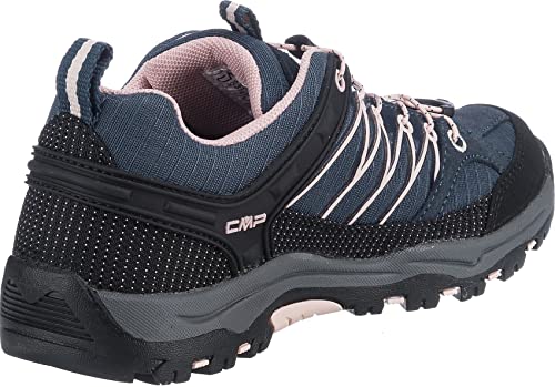 CMP Jungen Rigel Low Trekking Shoe Wp Walking Schuh, Asphalt Rose, 37 EU