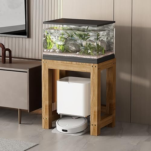 Heavy-Duty Solid Wood Aquarium Stand | Strong Load-Bearing Fish Tank Base & Reptile Terrarium Rack for Home & Office - Durable, Stylish, Perfect for Aquarists
