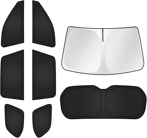 Miniatura 75 de T TGBROS Parasol para ventana de ajuste personalizado para Chevrolet Chevy Trailblazer 2021-2023 2024, accesorios para parabrisas y ventanas