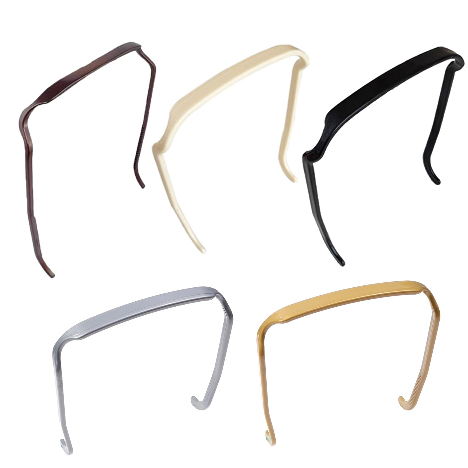 GKPLY Square Invisible Hairbands - Thick Headbands for Curly Hair, Large Bands for Women and Men Hair Fixing Tool and Accessories