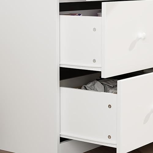 Miniatura 4 de Cómoda de guardería con cambiador de bebé, cambiadores de pañales para guardería con 5 cajones y estantes, organizador de guardería para dormitorio,