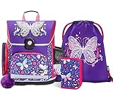 ERGONOMISCH UND KOMFORTABEL - Anatomisch gepolsterte Rückenseite mit dem BAAGL ADJUSTABLE SYSTEM; verhindert Rückenbeschwerden bei Kindern. Längenverstellbare, gepolsterte Brust- und Schultergurte für optimale Körperhaltung