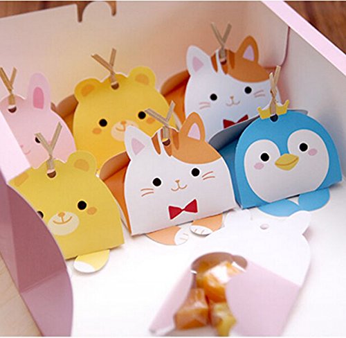 C.X.Y. 20x Scatole Portaconfetti Tema Animale