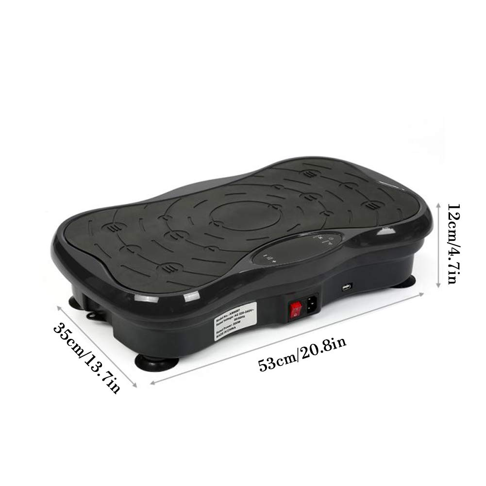 Piattaforma massaggiante Portatile per Macchina Vibrante per Il Corpo, Audio Bluetooth, carico Massimo 264 libbre, per Allenamento aerobico in casa e in Palestra