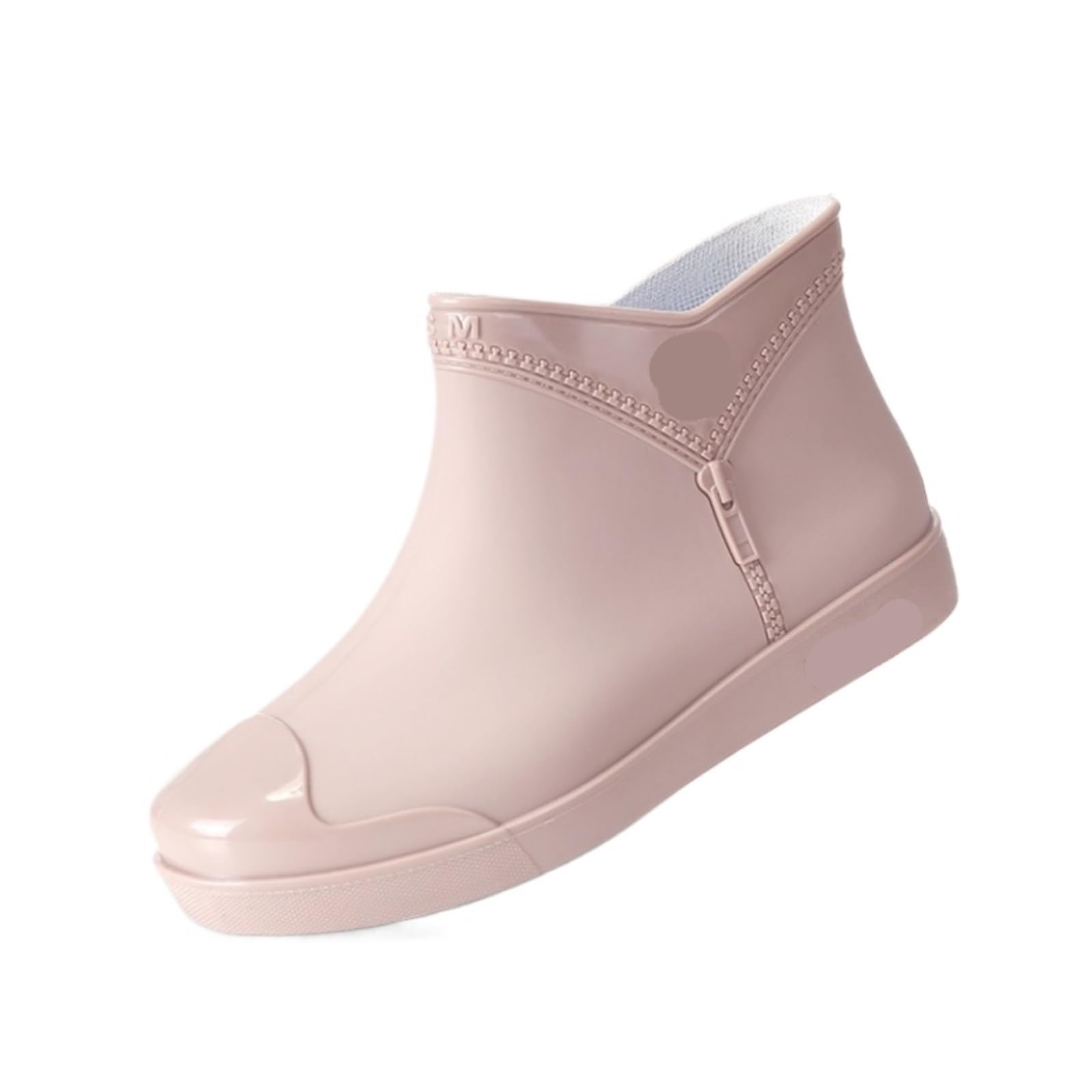 Kalosze Gumowce Lekkie Damskie Krótkie Buty Przeciwdeszczowe Kitchen Market Antypoślizgowe Do Brodzenia Płaskie Rain Boot